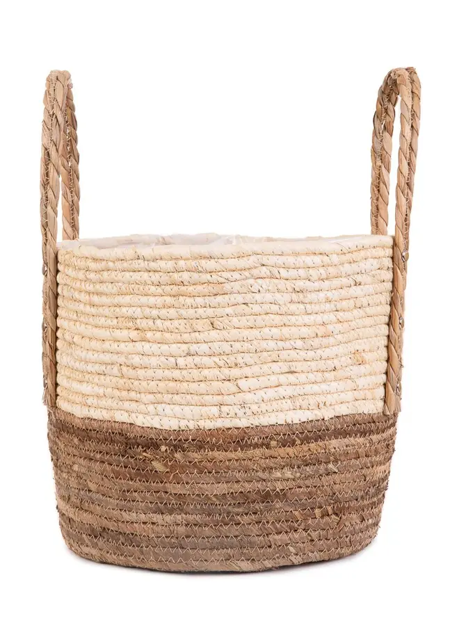 Osłonka na doniczkę KOES naturalna 32x28x28 cm