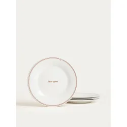 Zestaw talerzy PATISSERIE porcelanowych deserowych, 19,5 cm 4 szt.
