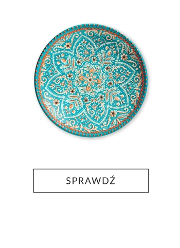 Talerz SANDOS turkusowo-pomarańczowy 27 cm