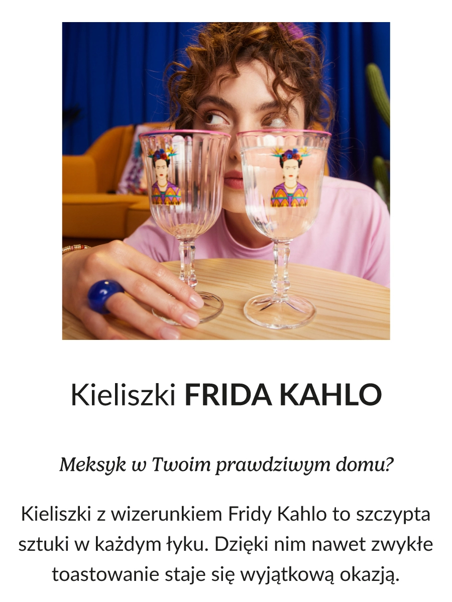 Zestaw kieliszków FRIDA KAHLO fuksjowych, 2 szt. 0.18
