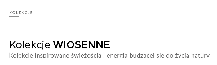 Kolekcje wiosenne