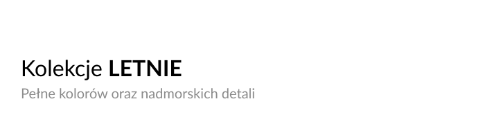 Kolekcje letnie