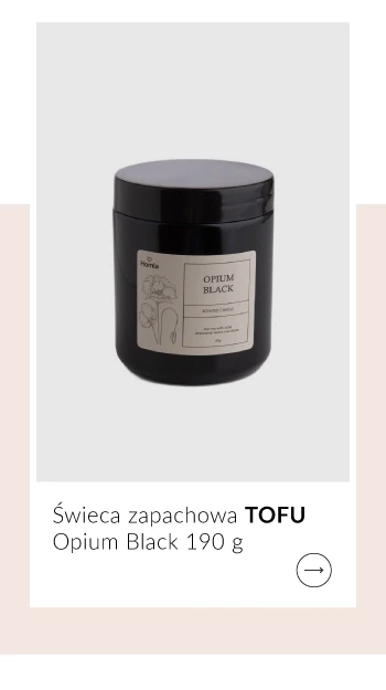 Świeca zapachowa TOFU Opium Black 190 g