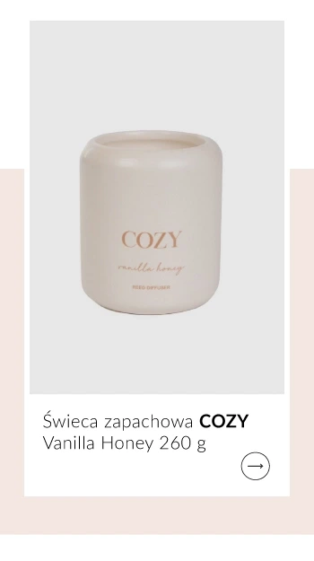 Świeca zapachowa COZY Vanilla Honey 260 g