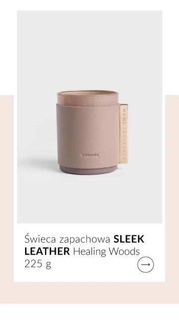 Świeca zapachowa SLEEK LEATHER Healing Woods 225 G