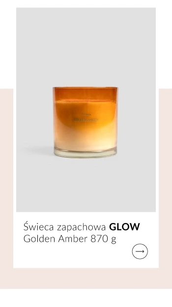 Świeca zapachowa GLOW Golden Amber 870g