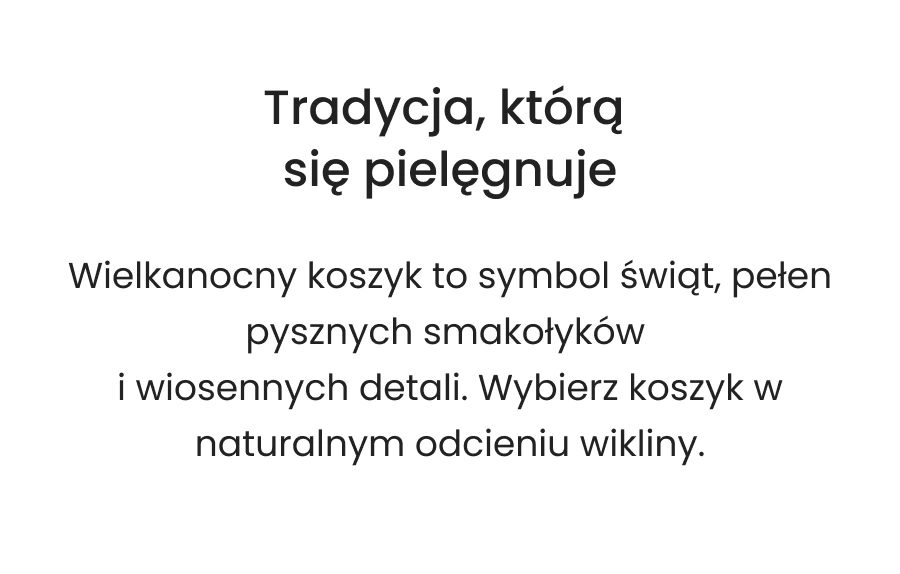 Koszyki wielkanocne