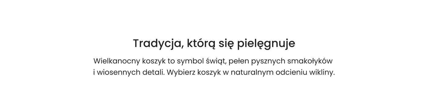 Koszyki wielkanocne