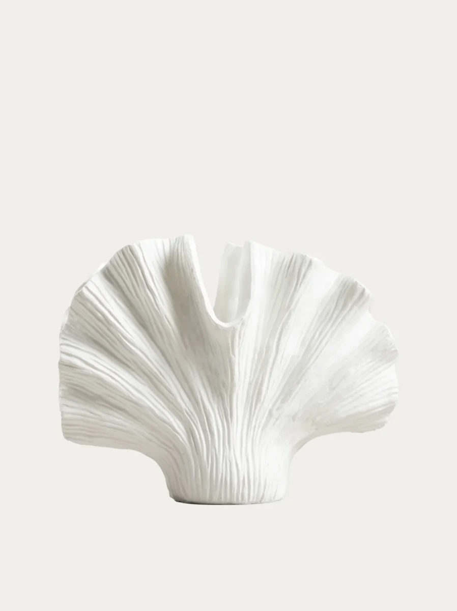 Homla Wazon modern hamptons w ksztalcie muszli 16cm