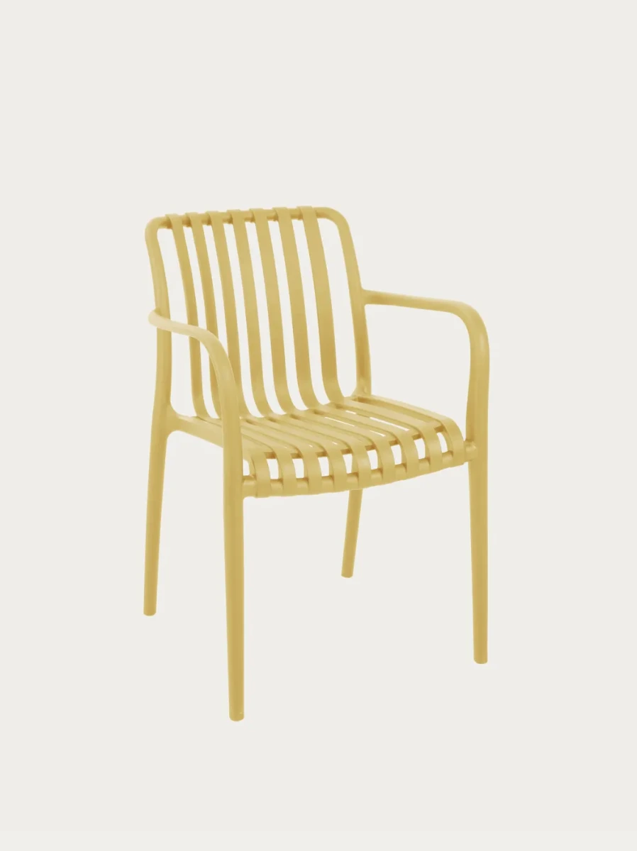 Homla Krzeslo valoro ogrodowe zolte 54 5x58 5x81 cm